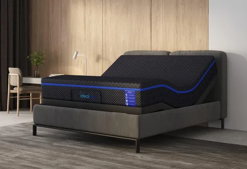 Vista 2 de iDealBed G4 Nova Colchón de espuma viscoelástica de lujo + cama ajustable personalizada 4i, soporte de alivio de presión, regulación de temperatura