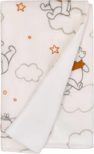 Vista 18 de Disney Finding Nemo - Manta de sherpa súper suave para bebé con diseño de tortugas marinas color naranja, verde azulado y blanco