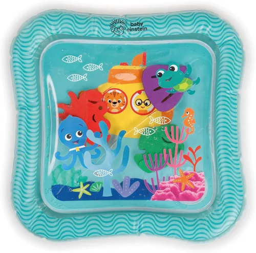 Vista 9 de Baby Einstein Farm Explorers Cal's Sensory Barn - Tapete de agua multisensorial, rojo, de 0 a 36 meses Exploradores de Granjas