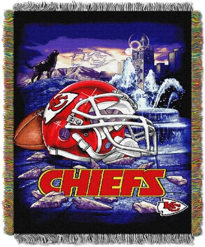 Vista 22 de Northwest NFL Woven Tapestry Wall Hanging, 48 x 60 Inches, Officially Licensed, Decorative Fringes