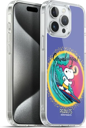 Vista 28 de Head Case Designs Funda de gel con licencia oficial de Peanuts Beach Surf Snoopy Boardwalk Airbrush [protección de grado militar] compatible
