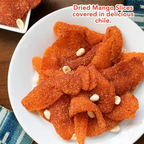 Vista 8 de Balmoro Mango deshidratado picante (8.8 onzas), rodajas de fruta de mango deshidratado picante, fruta seca de chile y mango, mango seco con chile