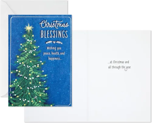 Vista 2 de Hallmark Tarjetas de Navidad religiosas, bendiciones de Navidad (10 tarjetas con sobres)