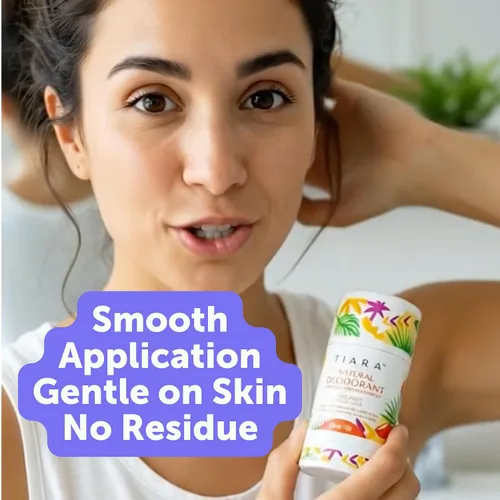 Vista 7 de TIARA - Desodorante natural sin aluminio para mujeres y hombres, protección contra olores de larga duración, desodorante para todo el cuerpo,