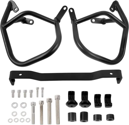 Vista 6 de Protector inferior del motor de la motocicleta, parachoques de carretera, barras de choque para Y-amaha Tenere 700 XTZ700 T700 T7 2019 2020 2021