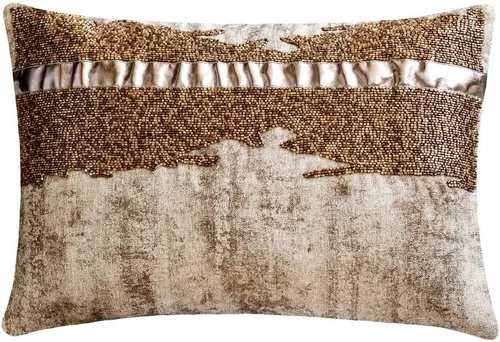 Vista 47 de The HomeCentric Fundas de almohada lumbares doradas de 12 x 14 pulgadas (11.8 x 13.8 in), de piel sintética, con diseño de animales, estilo moderno
