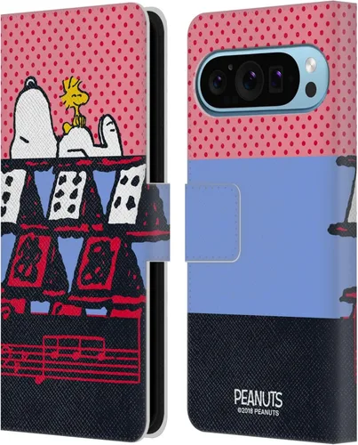 Vista 31 de Head Case Designs Officially Licensed Peanuts Charlie & Woodstock Nap Halfs and Laughs Leather Wallet Case Compatible with Google Pixel 8