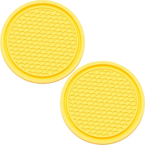 Vista 18 de 2 piezas posavasos para portavasos de automóvil, posavasos universales antideslizantes para portavasos de automóvil, 2.75 pulgadas posavasos