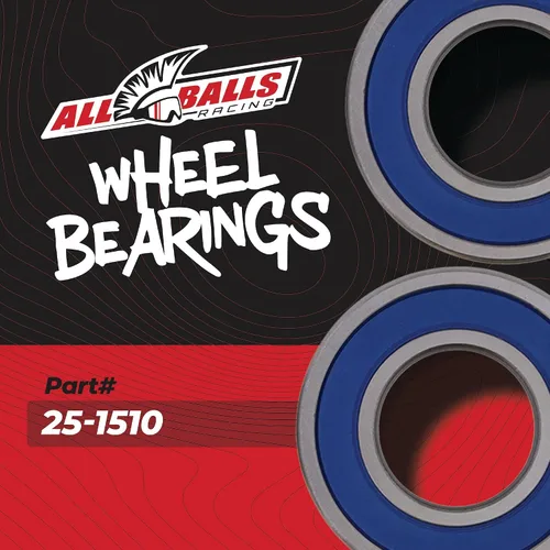 Vista 2 de All Balls Racing 25-1510 Kit de juntas de rodamiento de rueda compatible con/reemplazo para Honda