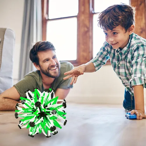 Vista 7 de Bola extensible que brilla en la oscuridad, colorida bola mágica expansible para niños Shakven