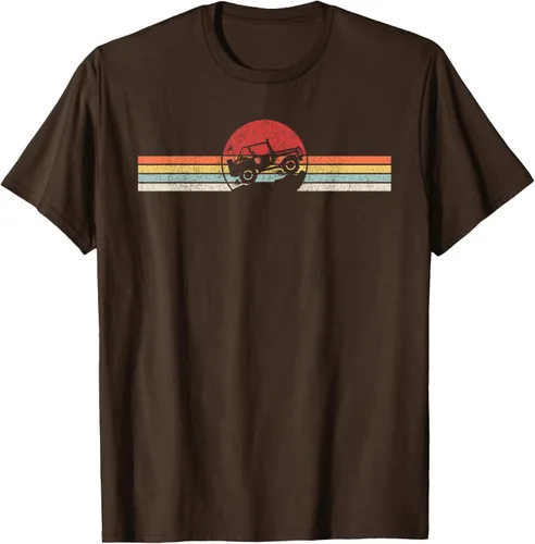 Vista 9 de Camiseta retro vintage Off Road 4X4 Negro