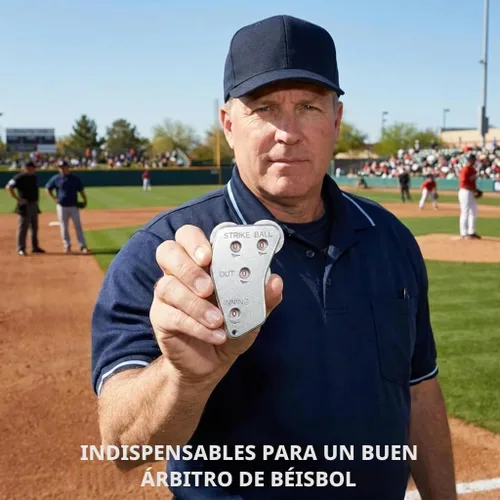 Vista 6 de Watayo Clicker de árbitro de béisbol de rueda, engranaje indicador de árbitro, práctico clicker de contador de béisbol para salidas de grabación