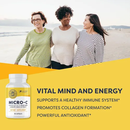 Vista 2 de Vimergy Micro-C® Cápsulas de Vitamina C – 500mg por cápsula, Apoya la salud inmunológica*, Promueve la producción de colágeno, Apoya huesos