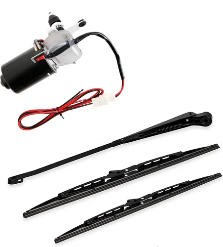 Vista 9 de Kit de limpiaparabrisas SCHRION para UTV, compatible con Polaris Ranger RZR, carrito de golf general, tractor quitanieves, kit de limpiaparabrisas