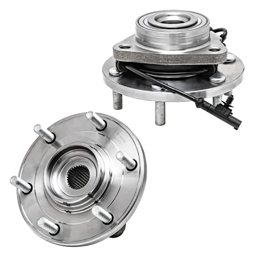 Vista 45 de Detroit Axle - Par de cojinetes de rueda delantera/trasera para Ford Edge 11-14, 09-19 Flex, 13-19 Police Interceptor Sedan, 14-18 Police Sedan