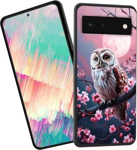 Vista 99 de Funda delgada para Google Pixel 4 XL, funda delgada de silicona de TPU suave a prueba de golpes para Google Pixel 4 XL, gato negro luna estrellada