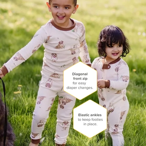 Vista 251 de Burt's Bees Baby - Pijama de una pieza para bebé, mameluco para dormir y jugar, algodón 100% orgánico, cremallera frontal