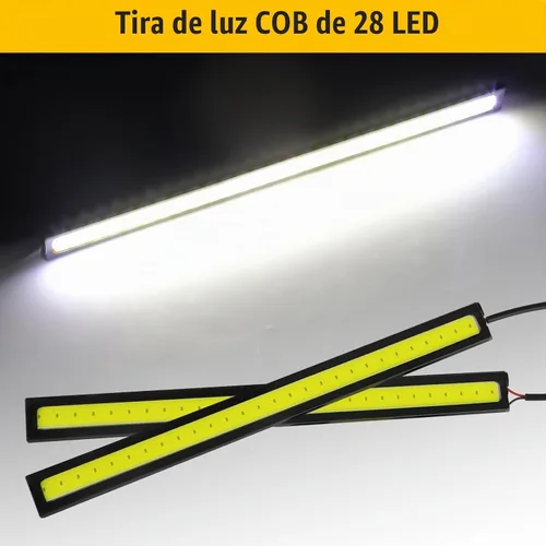Vista 2 de Linkstyle Barra de luz interior LED de 12 V, impermeable, 28 LED, tira de luces superbrillantes para camión, barco, bicicleta, RV, color blanco