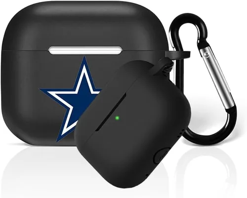 Vista 24 de Funda protectora de silicona para 49ers compatible con AirPods de 1ª/2ª generación, funda de carga, llavero
