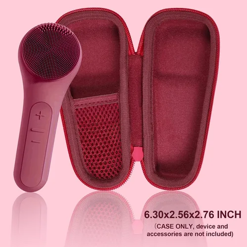 Vista 4 de co2CREA Estuche rígido compatible con NågraCoola CLIE 2 1 Cepillo de limpieza facial sónico (baya)