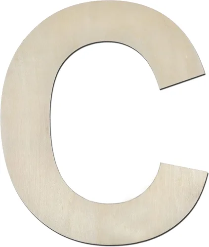 Vista 11 de Letra de madera A de 12 pulgadas de grosor, letra de madera grande sin terminar de 1/4 de pulgada de grosor para decoración de pared del hogar Letra