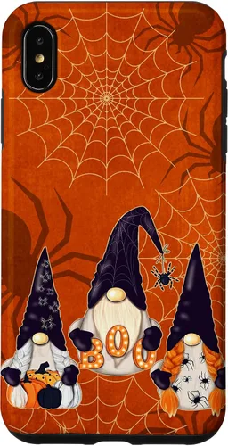 Vista 11 de iPhone 16 Spooky Halloween Gnomes Pumpkin Spider Pattern Witchy Boo Case