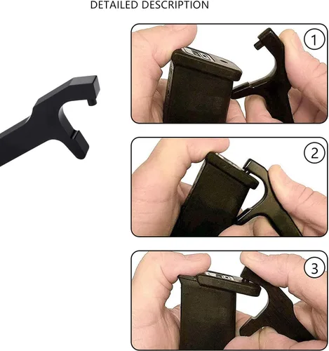 Vista 7 de HEKAGURA Tools Kit for Glock, Front Sight Remove Pin Punch Magazine Disassembly Tools for Glock 17 19 19x 26 27 43 43x Accessories