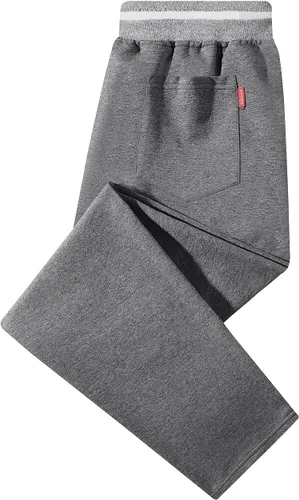Vista 2 de FoxQ Pantalones deportivos para hombre con bolsillos, pantalones deportivos para correr, casuales, pantalones de yoga, ajuste holgado, pierna recta