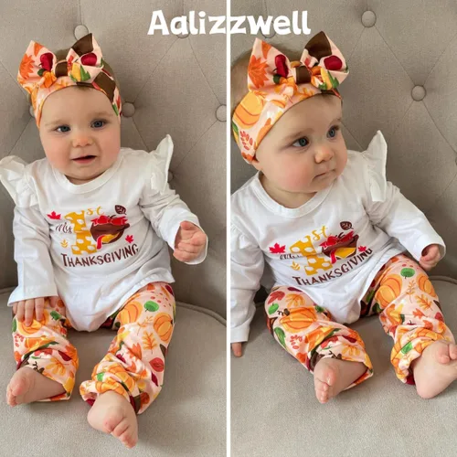 Vista 3 de Aalizzwell Traje de Navidad para bebés y niñas