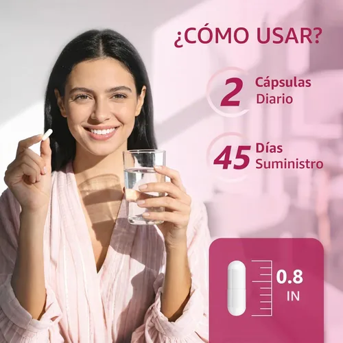 Vista 8 de NATURE TARGET Probióticos para la piel para mujeres 90 cápsulas