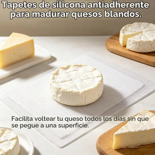 Vista 4 de 5pcs Estera de drenaje/maduración de quesos 8 pulgadas Esteras de secado de queso Equipo de elaboración de queso Fabricación de queso en casa