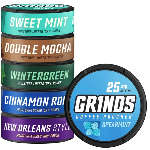 Vista 15 de Grinds Bolsas de café Paquete variado de 11 latas todo en uno Wintergreen, Double Moca, Cerveza de raíz, menta dulce, vainilla, caramelo