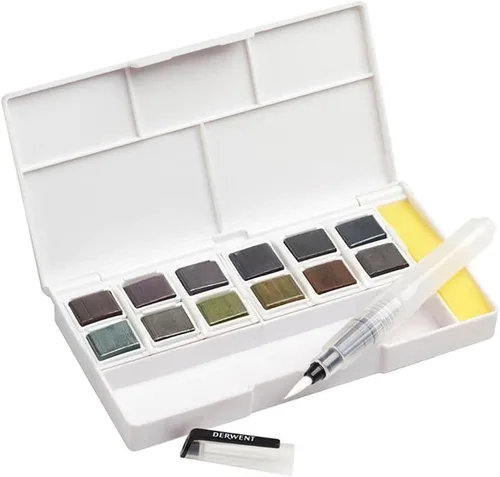 Vista 8 de Derwent Pintura Metálica - Paleta de 12 tonos