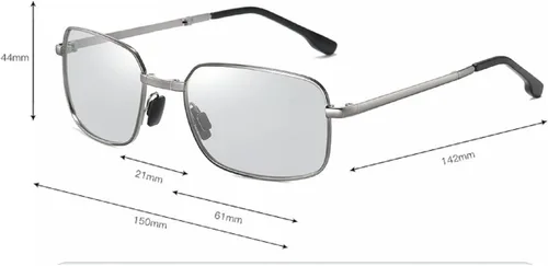 Vista 5 de Lentes de lectura fotocromáticos multifocales con zoom progresivo compacto plegable aumento gafas tintadas al sol con lectores