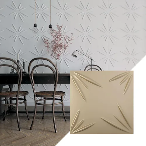 Vista 43 de Ekena Millwork WP20X20INWH 19 5/8 pulgadas de ancho x 19 5/8 pulgadas de alto Inula EnduraWall Decorativo 3D Panel de Pared Cubre 2.67 pies cuadrados