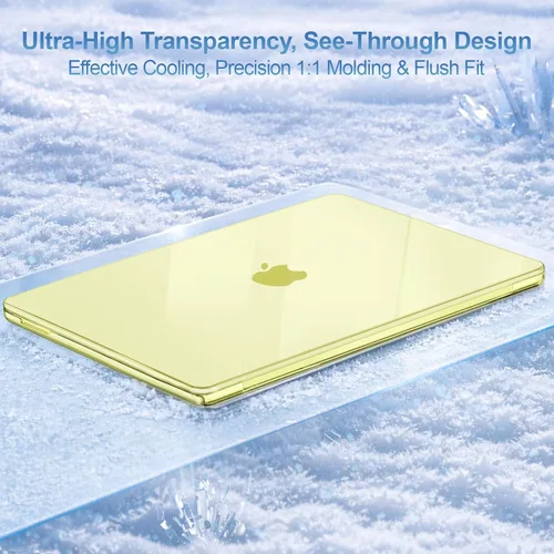 Vista 3 de MOSISO Compatible con MacBook Neo Case 13 pulgadas 2026 A3404 A18 Pro Chip Cristal cítrico