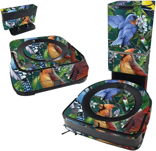 Vista 11 de MightySkins Skin compatible con iRobot Roomba s9+ Vacuum & Braava Jet m6 Bundle – Mármol ámbar, cubierta de vinilo duradera y única Fácil