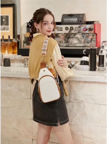 Vista 3 de WSRYDJDL Bolso cruzado pequeño de piel sintética para mujer, bolso bandolera para viajes, senderismo, ciclismo