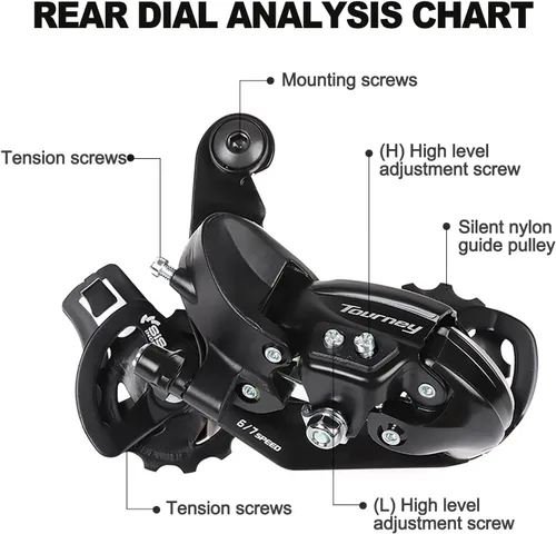 Vista 3 de Bike Rear Derailleur TY300 Direct Mount 6/7 Speed for Mountain Bicycle