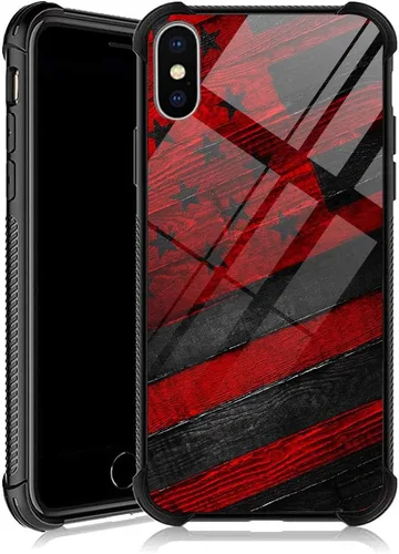 Vista 8 de DJSOK Funda para iPhone 11, Fundas para iPhone 11 con diseño de bandera de la policía estadounidense para hombres y mujeres, Funda trasera