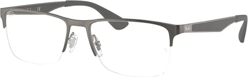 Vista 8 de Ray-Ban Unisex Rx6335 Rectangular Prescription Eyeglass Frames Negro en Arista/Demo Lens