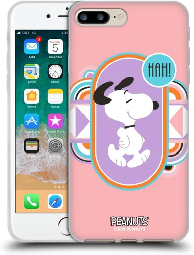 Vista 32 de Head Case Designs Snoopy Deco Dreams - Funda de gel suave con licencia oficial de Peanuts Blue Pattern compatible con Apple iPhone 7 Plus/iPhone 8