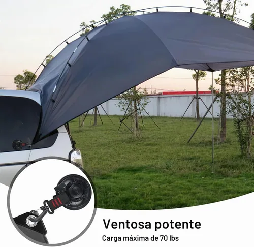 Vista 9 de Ventosa resistente, 6 ventosas fuertes con ganchos, 6 clips de lona