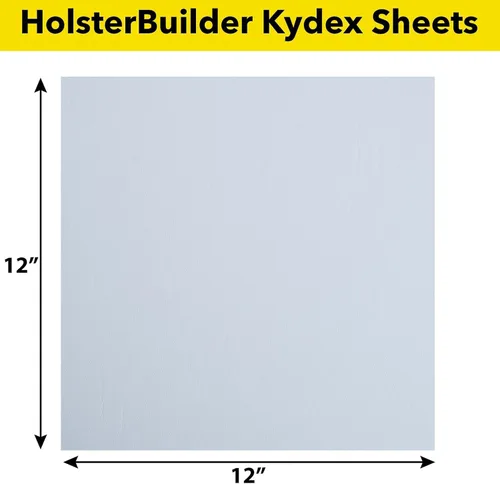 Vista 4 de Kydex Sheets - Solid Color DIY Kit for Crafting Holsters, Sheaths, and Mag Pouches - (8x8, 8x12, 12x12), Premium Thermoform Sheets - Thick, Durable