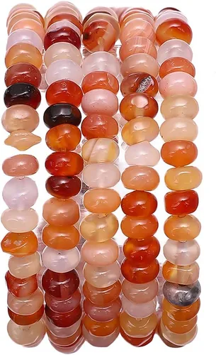 Vista 37 de BEADIA Cuentas de piedra natural africana de turquesa faceted rondelle 3x4mm semipreciosas sueltas para hacer joyas 38cm
