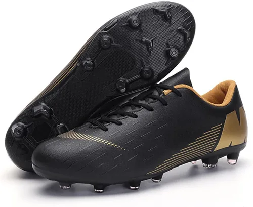 Vista 2 de WCCICSS Zapatos de fútbol para hombre zapatos de fútbol con tacos para adultos césped firme deportes al aire libre