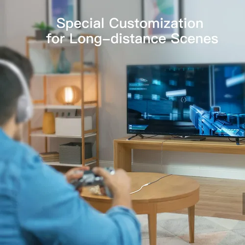 Vista 7 de Cable de extensión de auriculares de 0.138 in de 4 pies, extensor de cable auxiliar trenzado de nailon para teléfonos inteligentes, tabletas