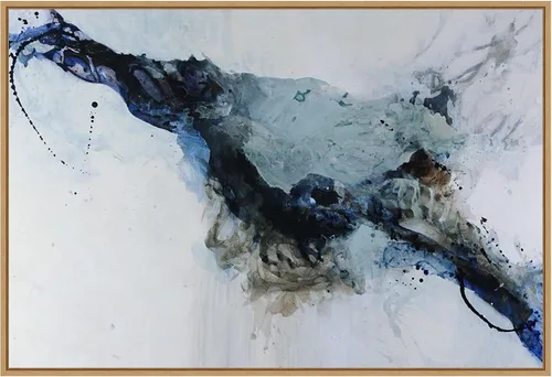 Vista 15 de Amanti Art Framed Canvas Wall Art 16x23 Swift Undercurrent by Kari Taylor, Framed Wall Art Canvas, Abstract Artwork, Traditional Decor, Medium