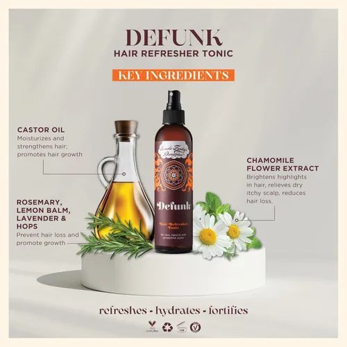 Vista 3 de Uncle Funky's Daughter Defunk - Tónico neutralizante de olores para el cabello, 8 onzas