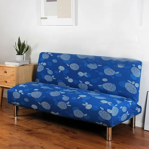Vista 10 de Konsilsa Funda de sofá cama sin brazos, funda elástica para sofá cama, funda de sofá cama plegable, cubierta completa suave, funda para futón